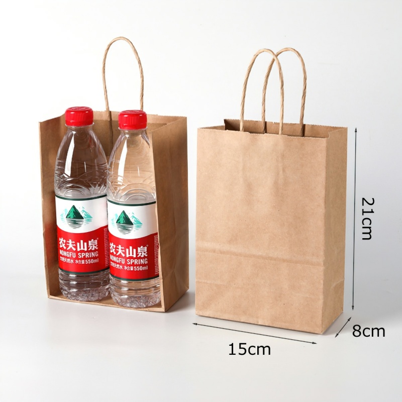25 Túi giấy kraft có quai cao cấp túi đựng quà túi giấy xi măng túi kraft quai giấy-HAUSE