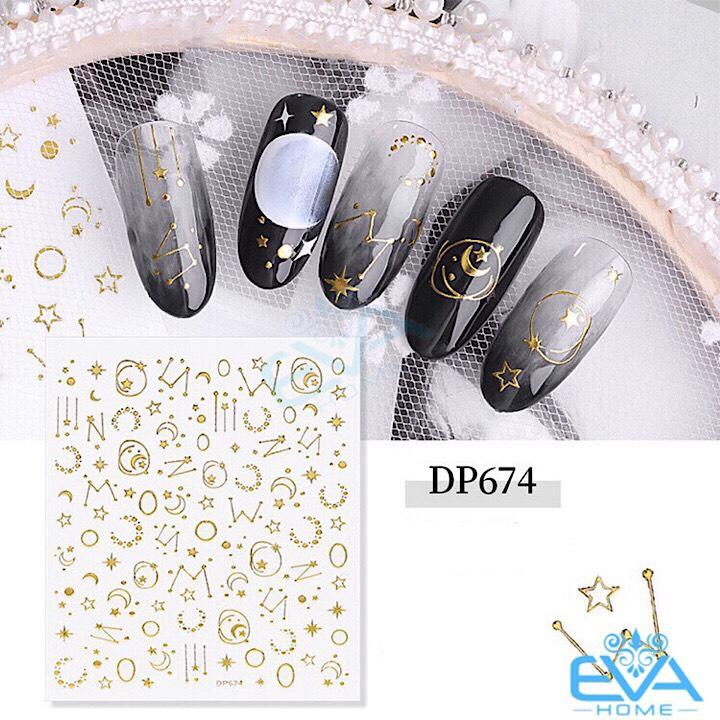 [HCM]Sticker 3D Dán Móng Và Trang Điểm Lấp Lánh Phong Cách KiraKira