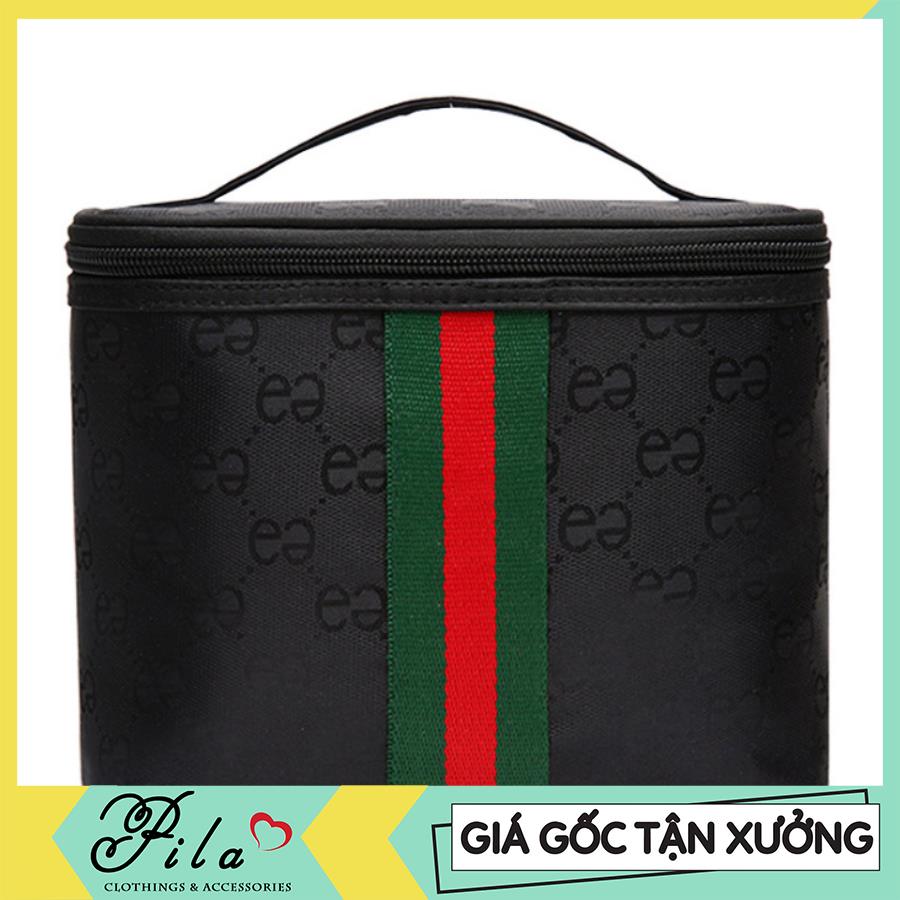 Túi đựng mỹ phẩm sọc