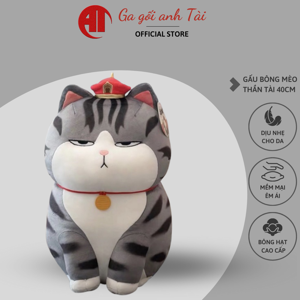 Gấu bông mèo hoàng thượng Gấu bông mèo thần tài  Thú nhồi bông mèo hoàng thượng