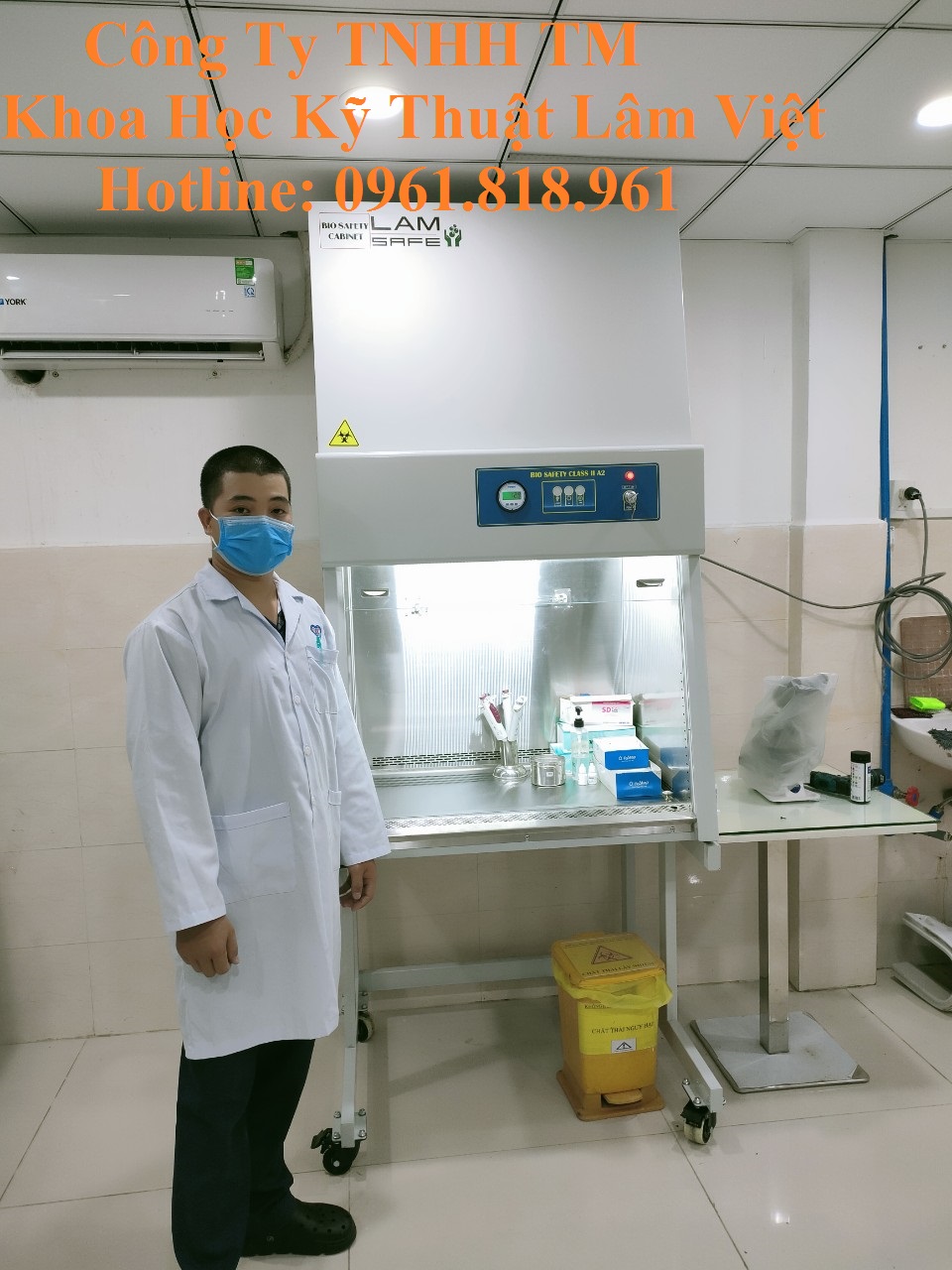 Tủ An Toàn Sinh Học Cấp 2 Tủ Đôi 1M5