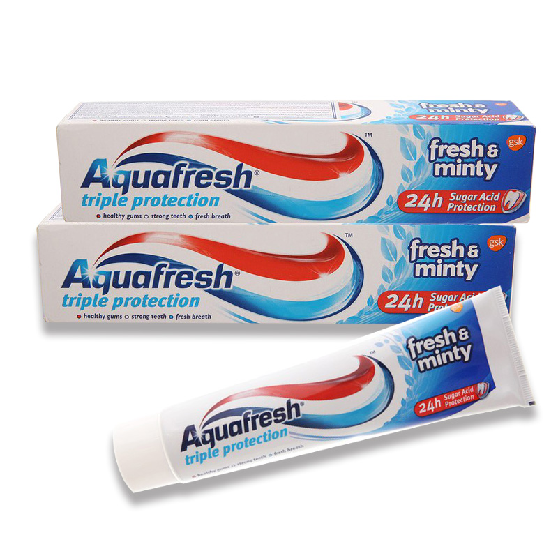 [ Trắng Răng Thơm Mát ] Kem Đánh Răng Aquafresh Bạc Hà Thơm Mát 100Ml Của Mỹ Anh Quốc Hạn Sử Dụng Đến Tháng 12 Năm 2022