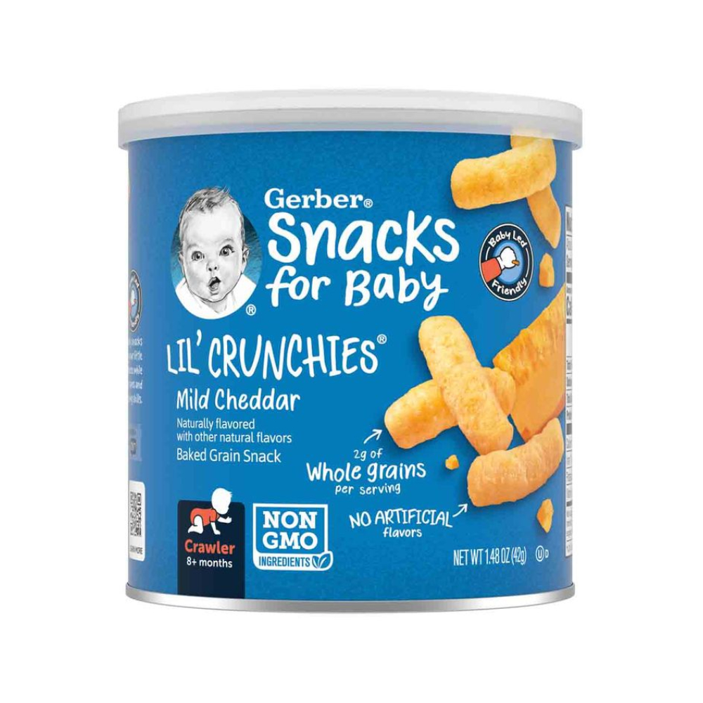 Bánh Ăn Dặm Gerber Lils Crunchies Vị Phô Mai Vị Rau Củ Bổ Sung Dưỡng Chất Dành Cho Bé Trên 8 Tháng - Bibomart