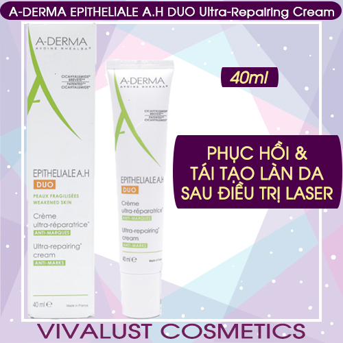 [Hcm]Kem Dưỡng Aderma Epitheliale Ah Duo Ultra Repairing Cream (40Ml) - Phục Hồi Và Tái Tạo Làn Da Sau Khi Laser