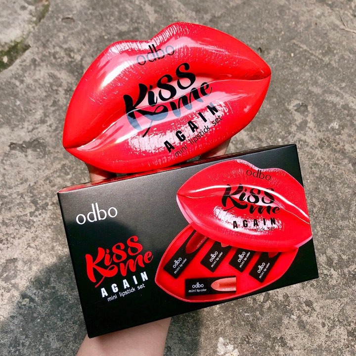 [Hcm][Bộ Son] - Mini Set 5 Cây Màu Đẹp Odbo Kiss Me Again Od525