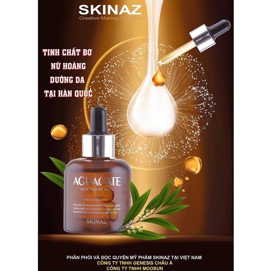 Tinh Chất Bơ Ski Naz Hàn Quốc 30Ml - Aguacate Avocado Oil 996%