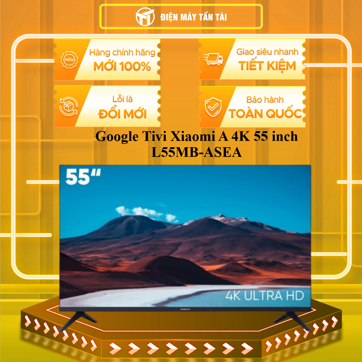 Google Tivi Xiaomi A 4K 55 inch L55MB-ASEA - GIAO TOÀN QUỐC - CHỈ MIỄN PHÍ HCM