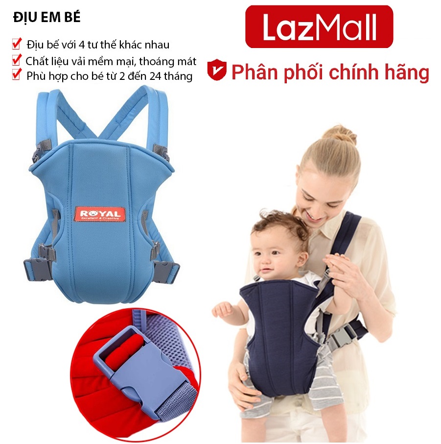 LazMall Ưu Đãi Sản Phẩm Mẹ & Bé Chính Hãng 100% Đai Địu Em Bé 4 Tư Thế Địu 4 Tư Thế Tiện Dụng Cho Mẹ Và BéĐai Địu Em Bé Phía Trước Ngang Hông Cho Bé Royal Thoáng Mát Chống Đau Lưng Cho Bé Giúp Mẹ Những Tháng Đầu Sau Sinh