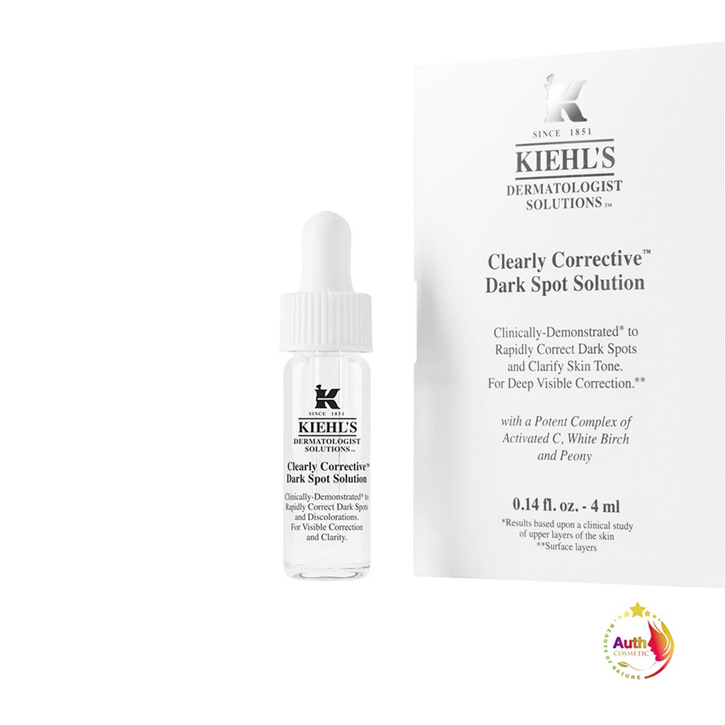 [Lấy Mã Giảm Thêm 30%]Serum Tinh Chất Làm Sáng Da & Mờ Thâm Mụn Kiehl’s Clearly Corrective™ Dark Spot Solution 4Ml