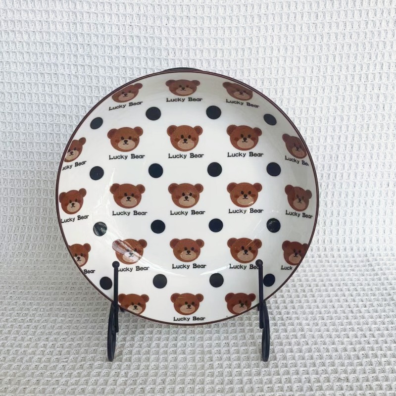 Chén ăn cơm Gấu nâu Happy Bear dễ thương 1 cái chén bằng gốm sứ bát đĩa gốm sứ decor
