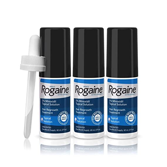 [Hcm]Set 3 Kem Mọc Tóc Nam Rogaine Minoxidil 5% Extra Strength For Men 180Ml