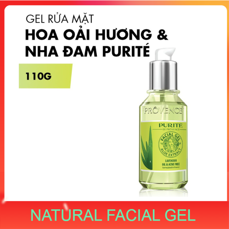 [HCM]Gel Rửa Mặt Purité Nha Đam & Hoa Oải Hương 113ml