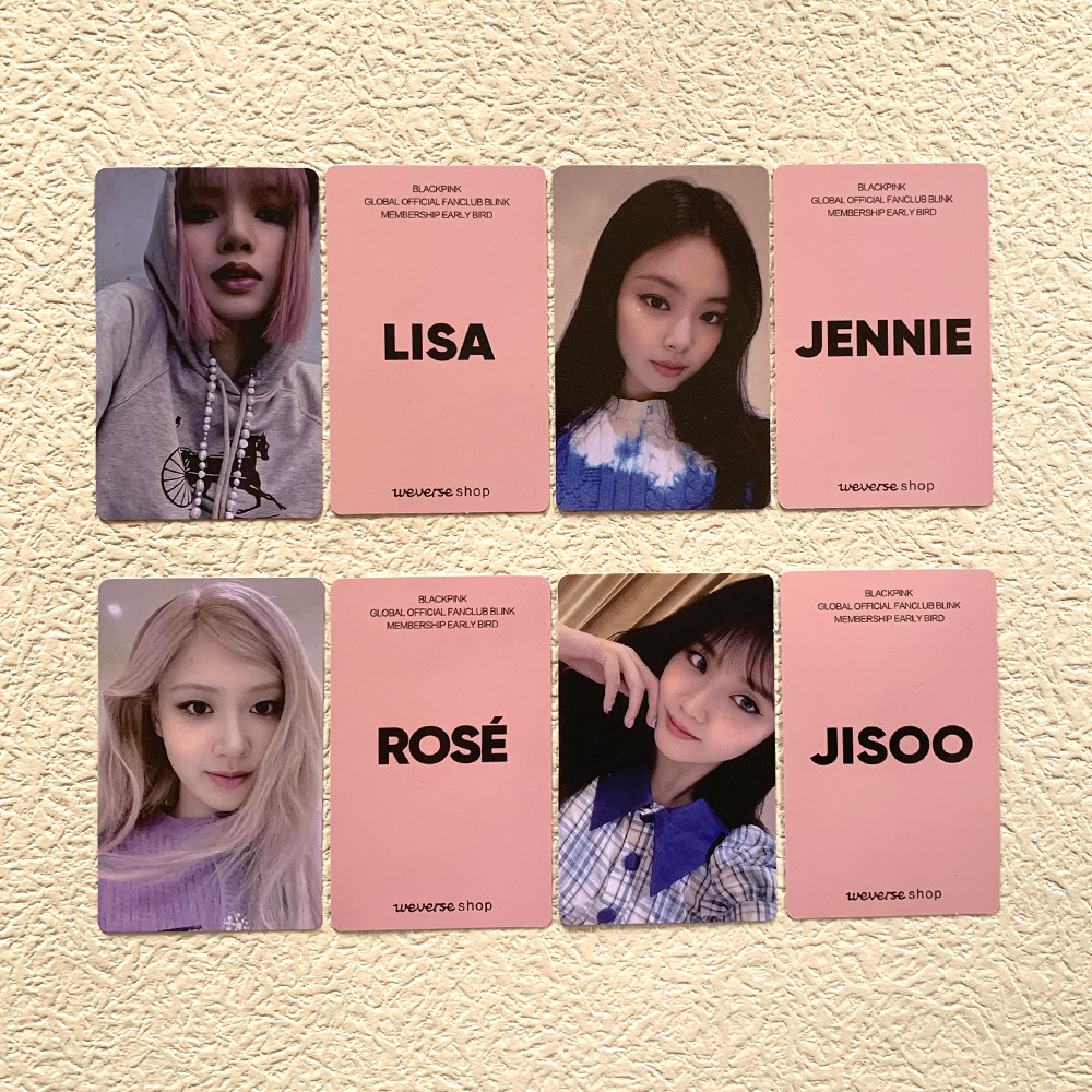 Thẻ Lomo BlackPink Born Pink Membership bo góc Thẻ card Album Thần Tượng Kpop