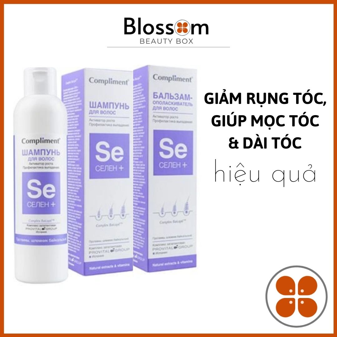 Gội Xả Và Xịt Dưỡng Serum Giúp Mọc Tóc Giảm Rụng Tóc Compliment Selen Spain