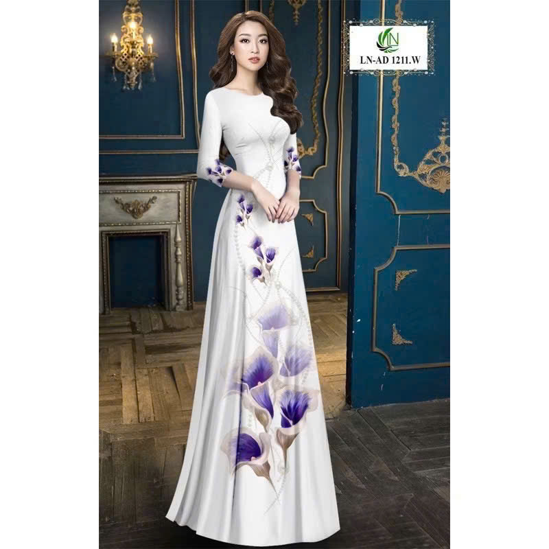 VẢI MAY ÁO DÀI nhiều mẫu xinh xắn duyên dáng sang trọng tuổi trung niên hoặc mẫu vải áo dài bà sui/làm quà tặng cô giáo tặng Mẹ lmit
