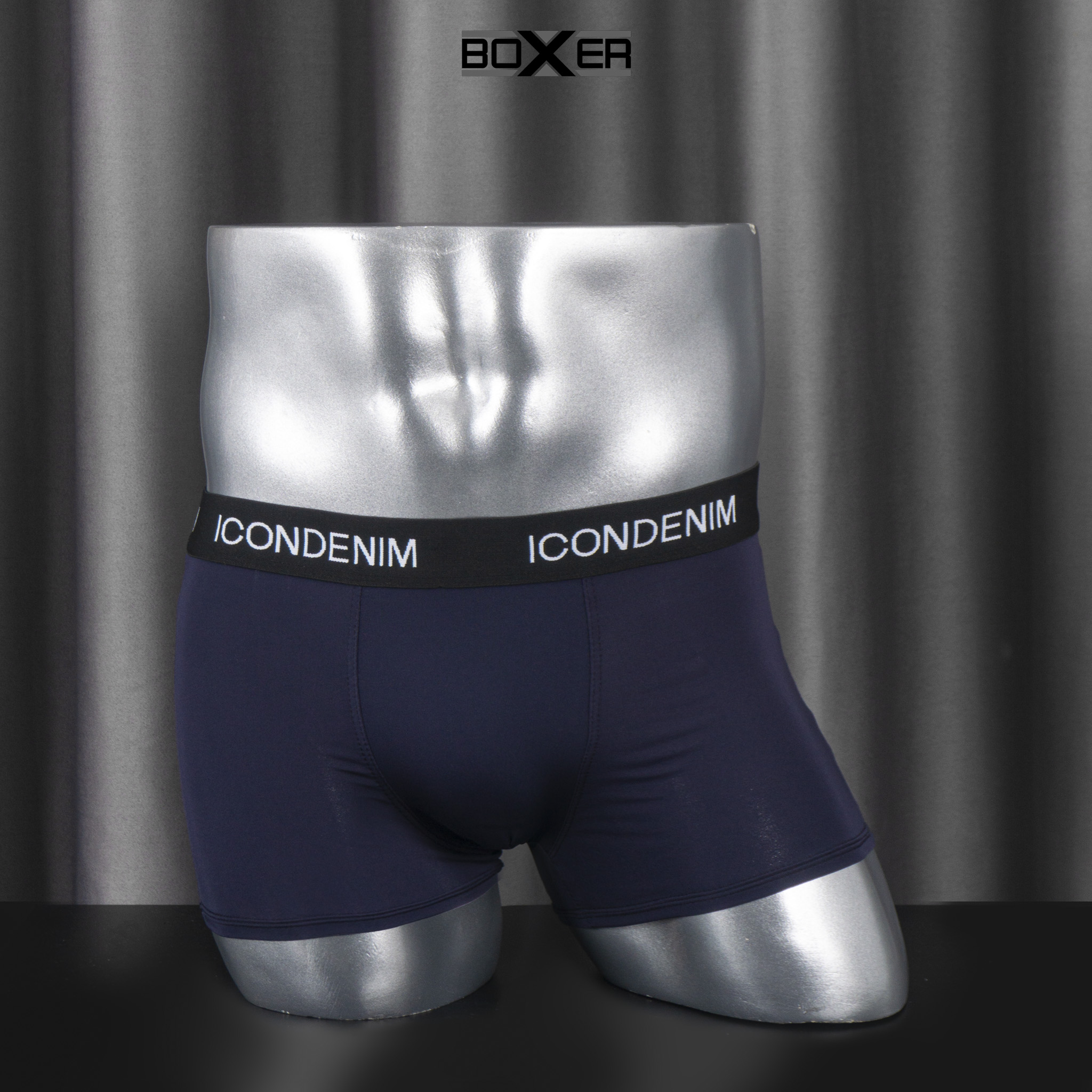 Quần lót nam quần boxer nam icon chính hãng lụa xịn thoáng mát siêu co giãn - Icon denim - Underwear