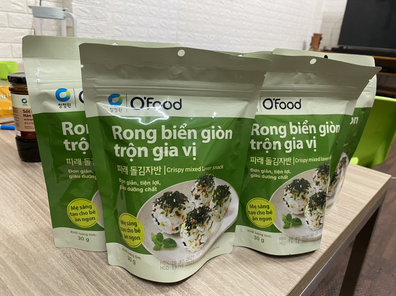 ( Gói mới 40gram) Rong biển giòn trộn gia vị Miwon Ofood 40g - Rong biển rắc cơm rong biển ăn liền