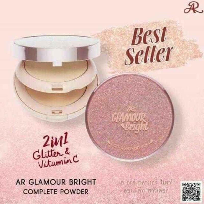 [Hcm]Phấn Phủ Kiềm Dầu Glamour Bright 2In1 Thái Lan 26G