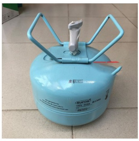 Bình Gas nạp điều hòa 3kg ga hệ thống máy lạnh Supon Best Gas R134a 134 r134 xe hơi ô tô Toyota Inno