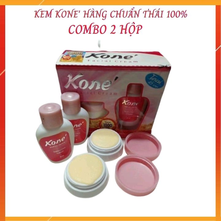 (Chuẩn Thái Lan) Bộ 2 Hộp Kem Kone Thái Lan Chính Hãng ( Khỏi Nám Tàn Nhangtrắng Sáng Mịn Màng Loại Mụn Thâm..)