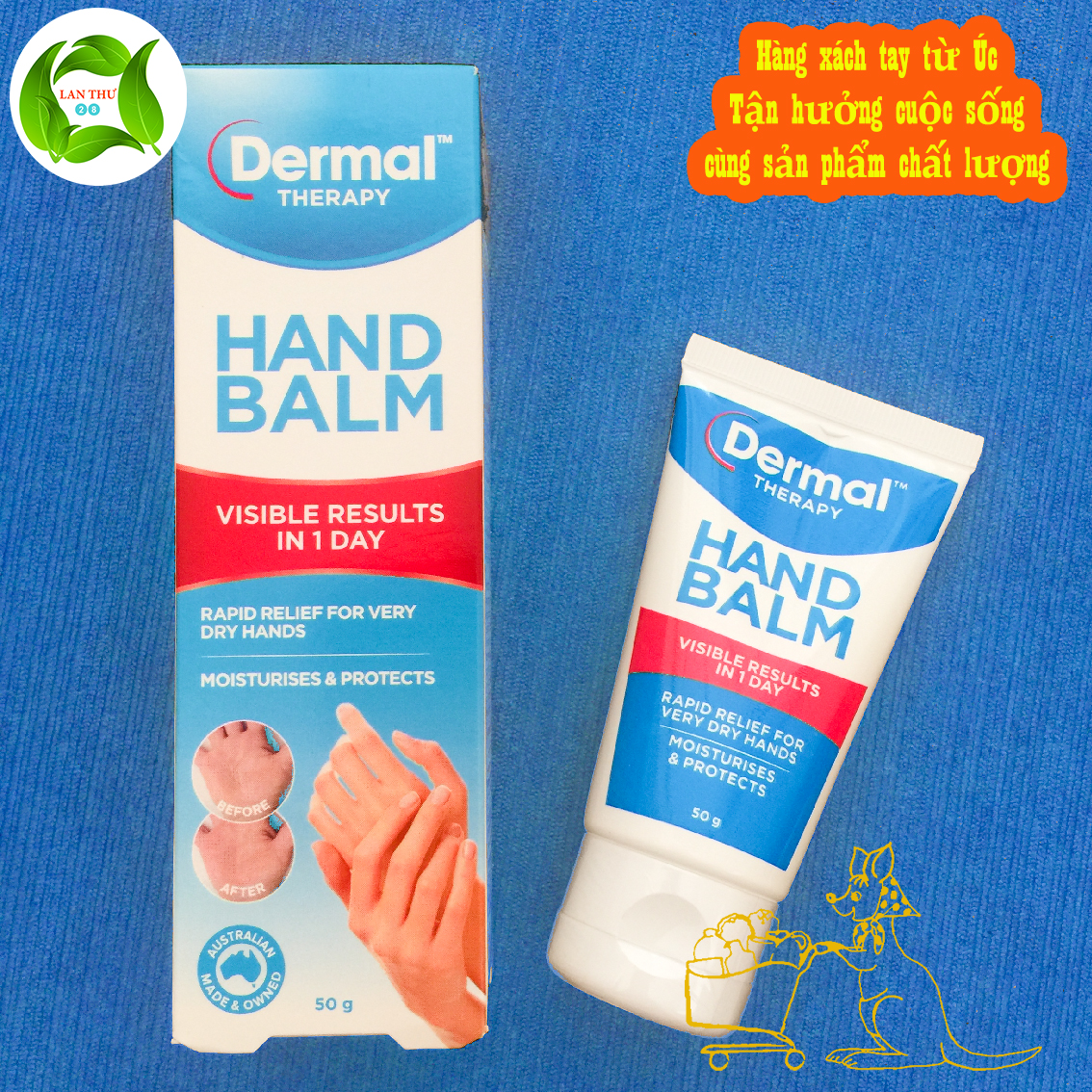 [Hcm]Kem Dưỡng Da Tay Khô Nứt Dermal Therapy Hand Balm 50G