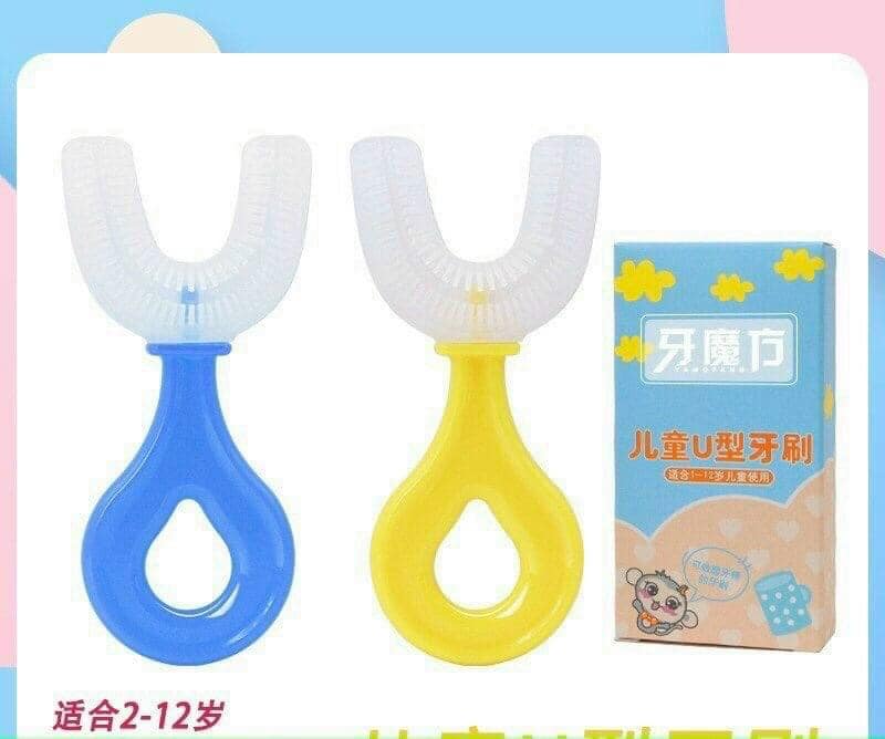Bàn Chải Đánh Răng Silicon - Bàn Chải Đáng Trăng Siêu Mền Và Đáng Sạch Sâu Bên Trong Cho Bé - Bàn Chải Đánh Răng Bàn Chải Mềm Hình Chữ U Bàn Chải Đánh Răng Thông Minh Cho Bé - Bàn Chải Đáng Răng Trẻ Em - Dụng Cụ Đáng Răng Kiểu Mới - Bà