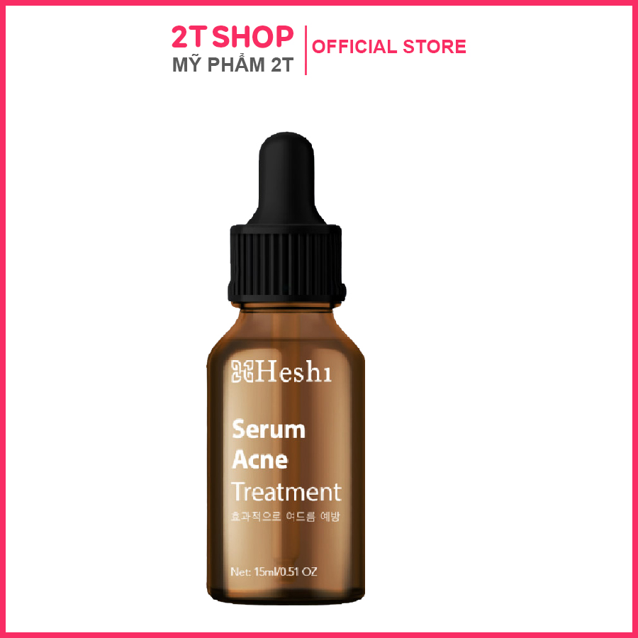 Serum Mụn Heshi - Serum Acne Treatment 15Ml Nhẹ Nhàng Đánh Bay Các Loại Mụn Cứng Đầu