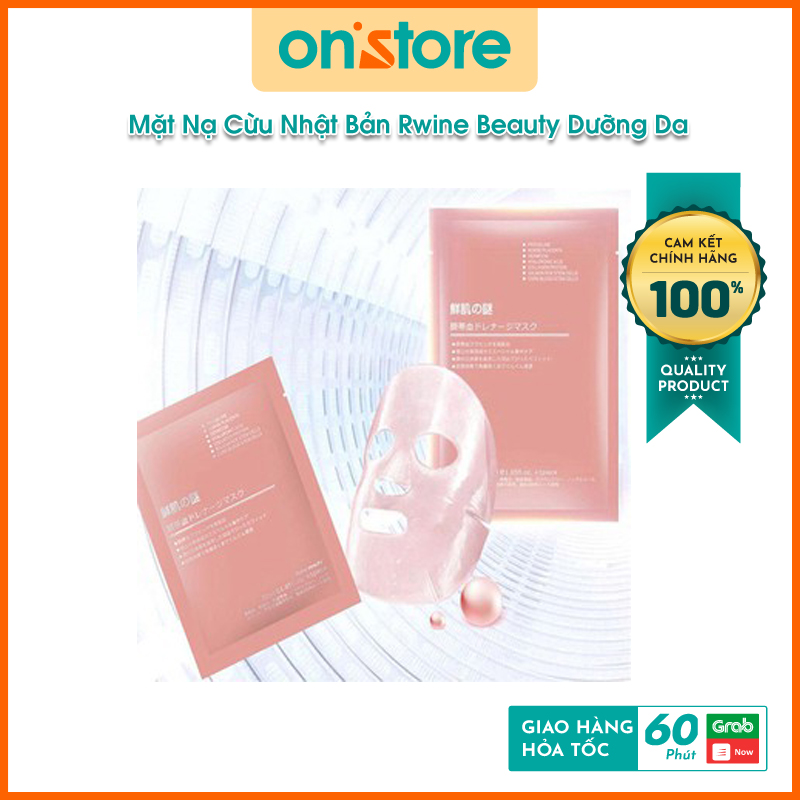 Mặt Nạ Cừu Nhật Bản Rwine Beauty Dưỡng Da HÀNG CHUẨN AUTH Cung Cấp Độ Ẩm Tái Tạo Colagen