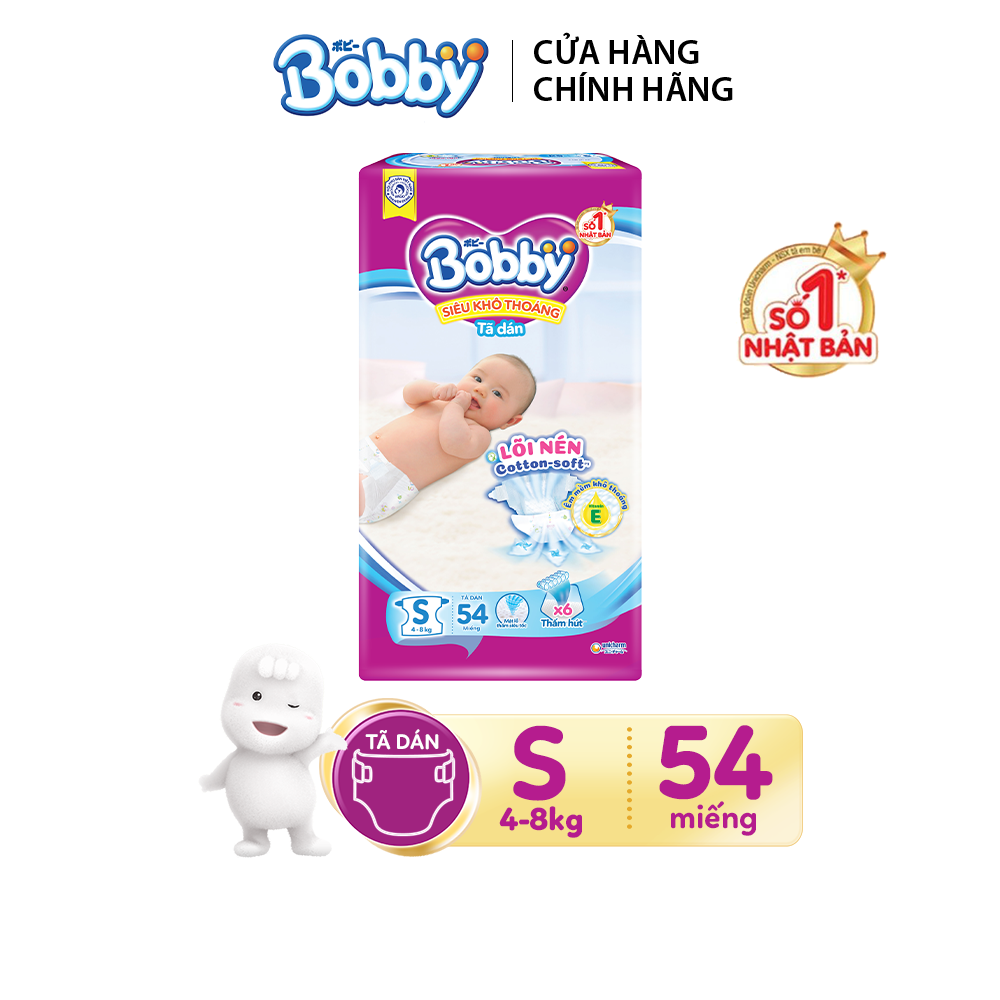 Tã dán siêu mỏng Bobby S54 miếng