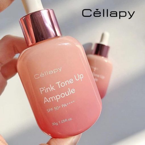 Tinh Chất Dưỡng Trắng Cellapy Pink Tone Up Ampoule Spf50+ Pa++++ Chống Nắng Và Nâng Tông Da Mặt