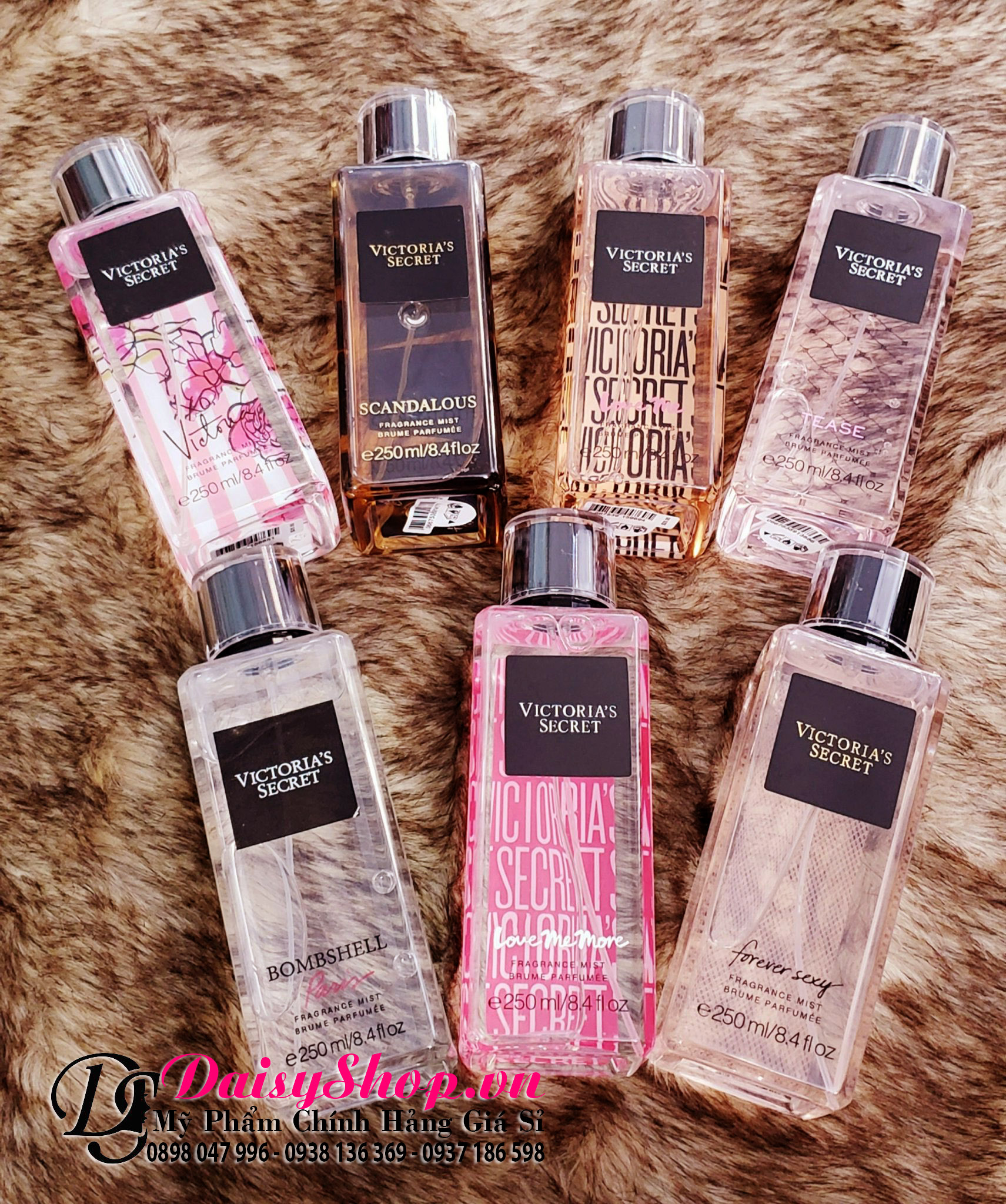 Xịt body (Body Mist) 250ml - Chai vuông 250ml