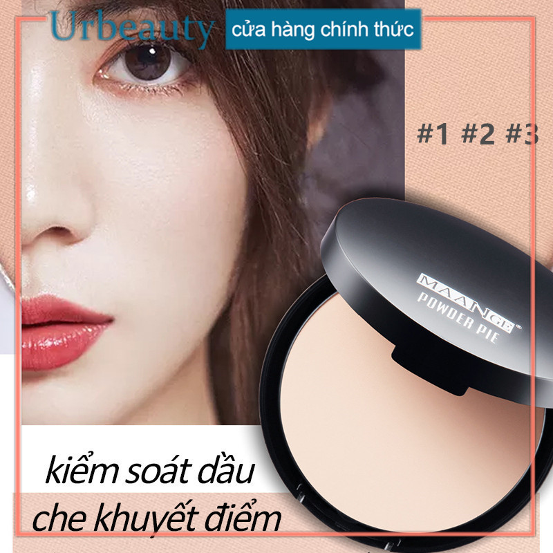 [HCM]【Urbeauty Mall】MAANGE Phấn trang điểm kiểm soát dầu che khuyết điểm 3 màu không thấm nước