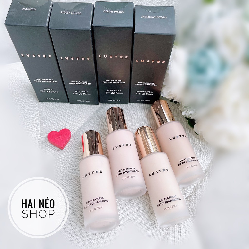 [Hcm]Kem Nền Lustre Pro Flawless Matte Foundation (Hàn Quốc) - Bản Dupe Hoàn Hảo Của Giorgio Armani Luminous Silk Foundation