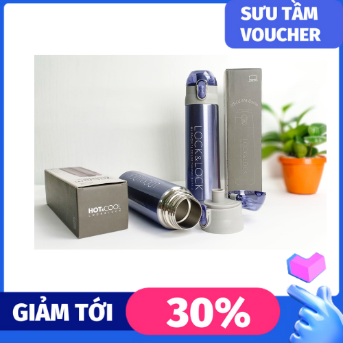 Bình giữ nhiệt Lock&lock Vacuum Bottle dung tích 500ml LHC6800FU-  Ruột làm bằng Inox 304 nắp nhựa P