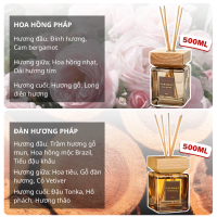 Dung tích 500ml - Tinh Dầu Khuếch Tán Thơm Phòng - Khử Mùi Lưu Hương 6 Tháng Decor Phòng Sang Trọng KT15