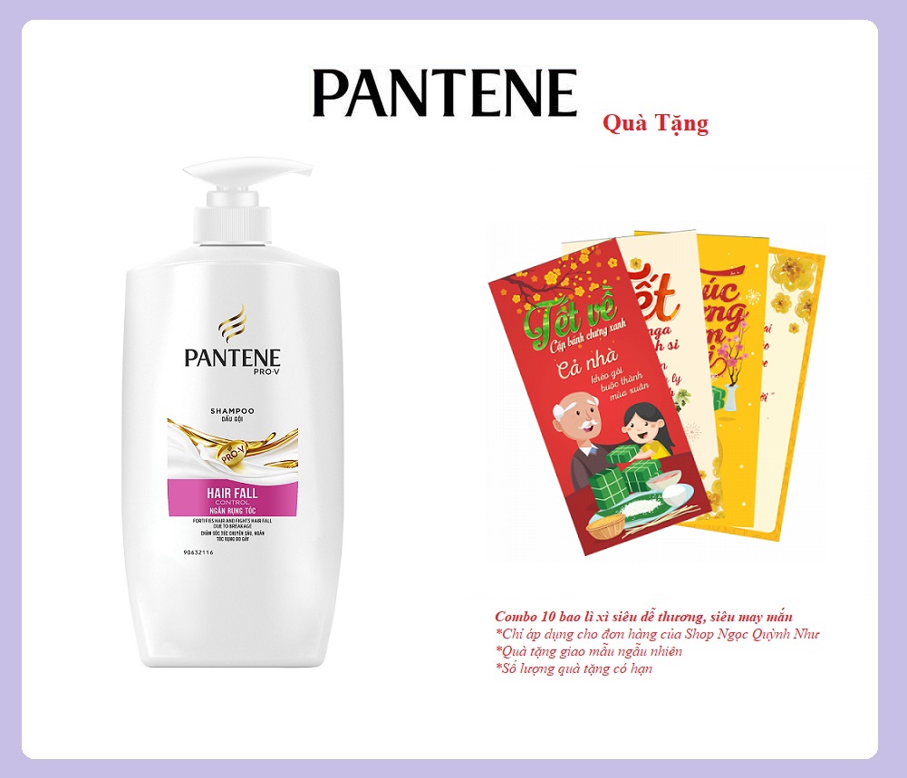 [Hcm]Dầu Gội Pantene Ngăn Rụng Tóc 650Ml Mẫu Mới - Goipan650