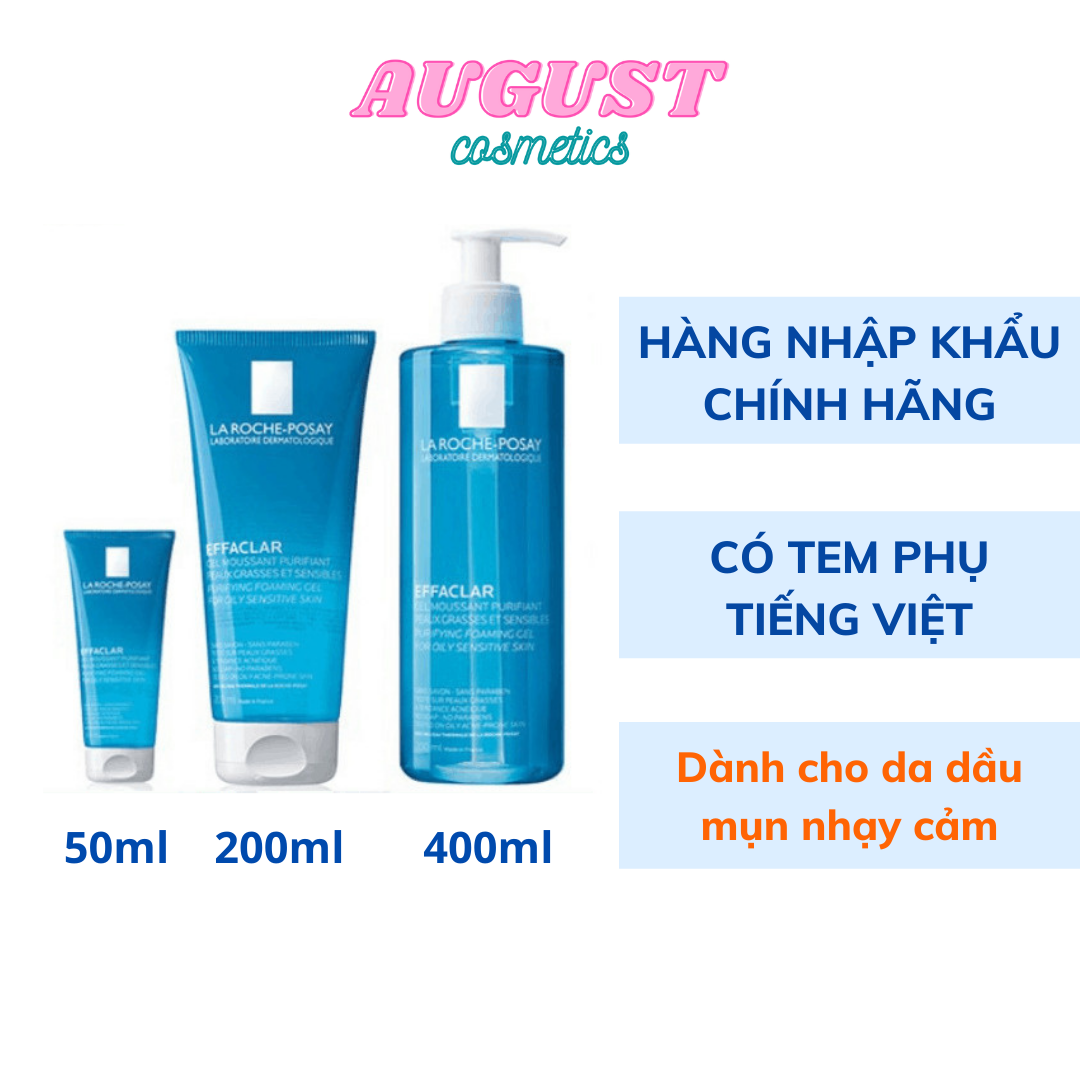Sữa Rửa Mặt La Roche Posay cho da dầu mụn Effaclar Purifying Foaming Gel