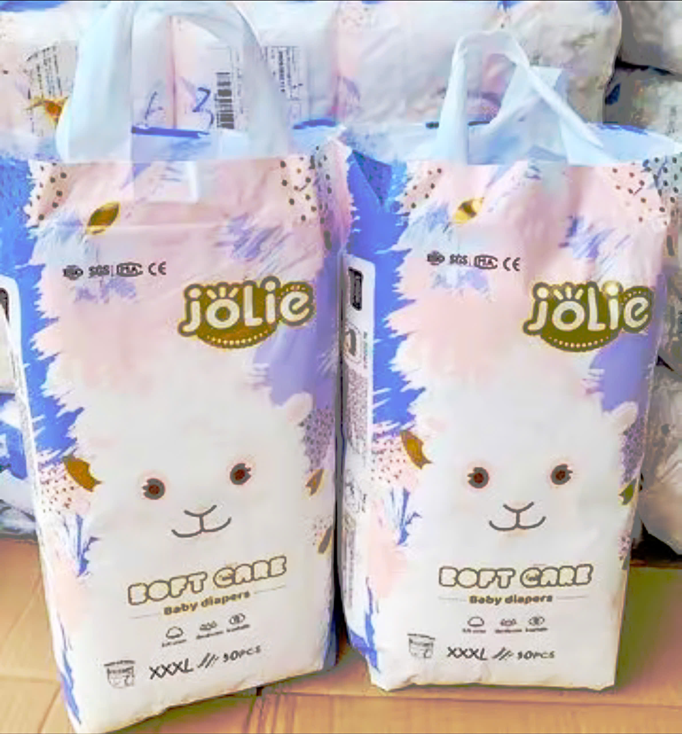 Bỉm tã quần 100 miếng giá rẻ bỉm JOLIE mềm mỏng thấm hút tốt bỉm quần đủ size từ M đến 4XL