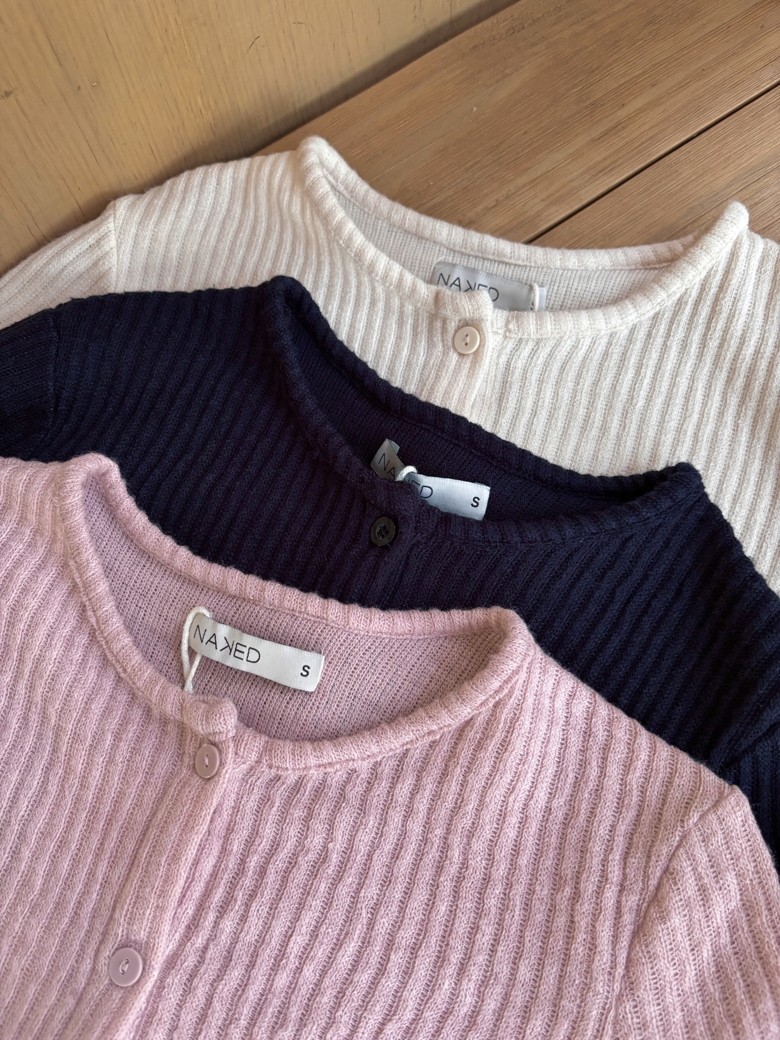 Áo len gân dài tay đính nơ NAKEDbyV - Minory Cardigan