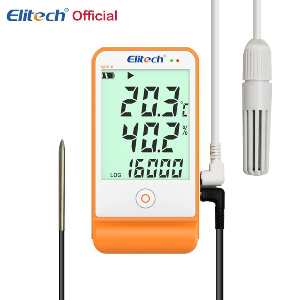 Nhiệt Ẩm Kế Tự Ghi Elitech Gsp - 6 2018 (Hiệu Chuẩn Trong 2 Ngày)