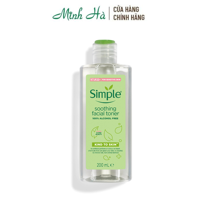 Nước Hoa Hồng Cho Da Nhạy Cảm Simple Kind To Skin Soothing Facial Toner 200Ml