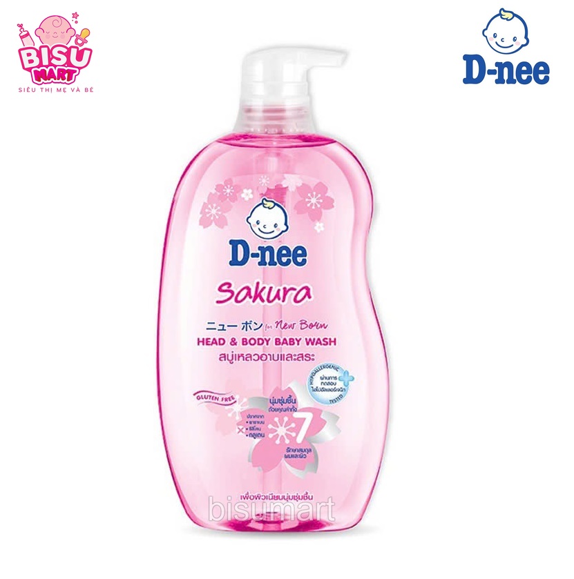 Sữa tắm gội toàn thân cho bé Dnee PURE 380ml