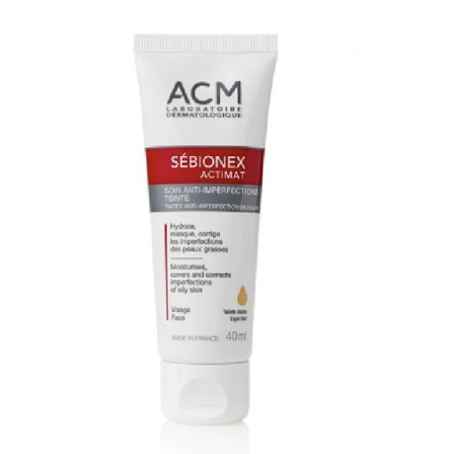 Kem Dưỡng Che Khuyết Điểm Cho Da Mụn Và Da Dầu Acm Sebionex Actimat Tinted Anti - Imperfection Skincare 40Ml