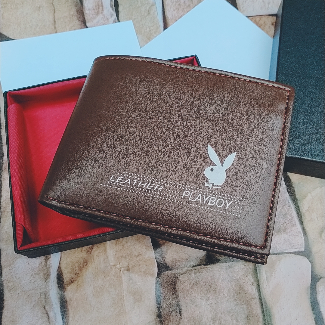 Ví Bóp Nam { MUA 2 FREE SHIP } [ TẶNG KÈM HỘP ] Ví Da/Bóp Da  Dáng Ngang Có 3 Ngăn Lớn 1 Khóa Kéo 7 