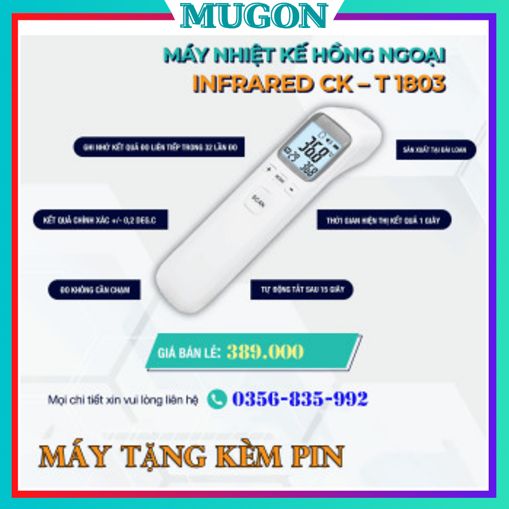 ( Cách phòng ngừa Virus Corona ) Máy Đo Nhiệt Kế Hồng Ngoại Đa Năng - Kết Quả Trong 1 Giây - Đo Nhiệt Độ Cho Bé - Đo nhiệt Độ Nước - Công nghệ Hiện Đại Bảo Hành Lỗi 1 Đổi 1 Trên Toàn Quốc.