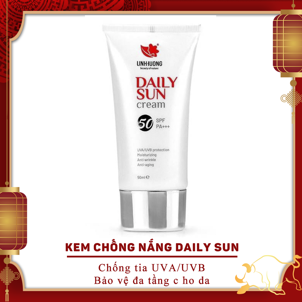 Kem Chống Nắng Daily Sun Spf+++/Pa+++ Bảo Vệ Đa Tầng Cho Da Chống Tia Uva/Uvb