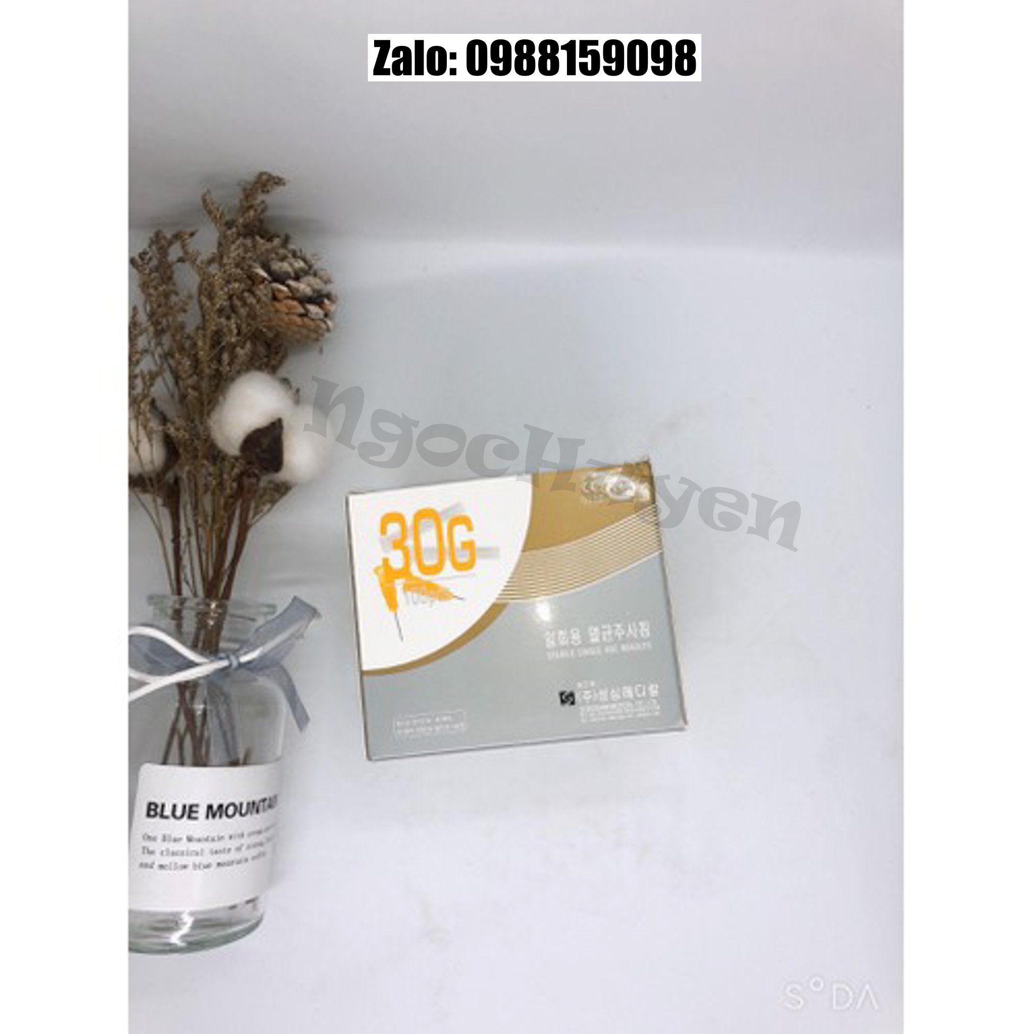 1 Hộp Kim Meso Tiêm Dưỡng Chất 30Gx4mm 32Gx4mm 34Gx4mm -1 hộp 100 kim