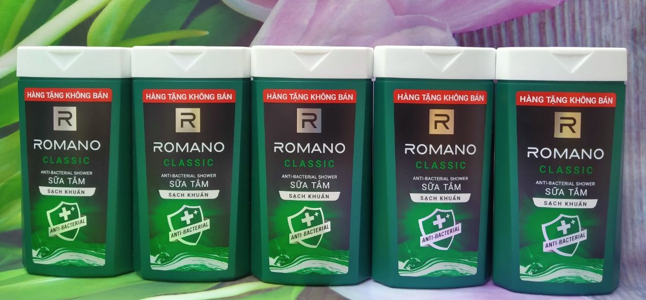 [HCM]Hàng Tặng- Combo 5 Chai Sữa Tắm Romono 150gram