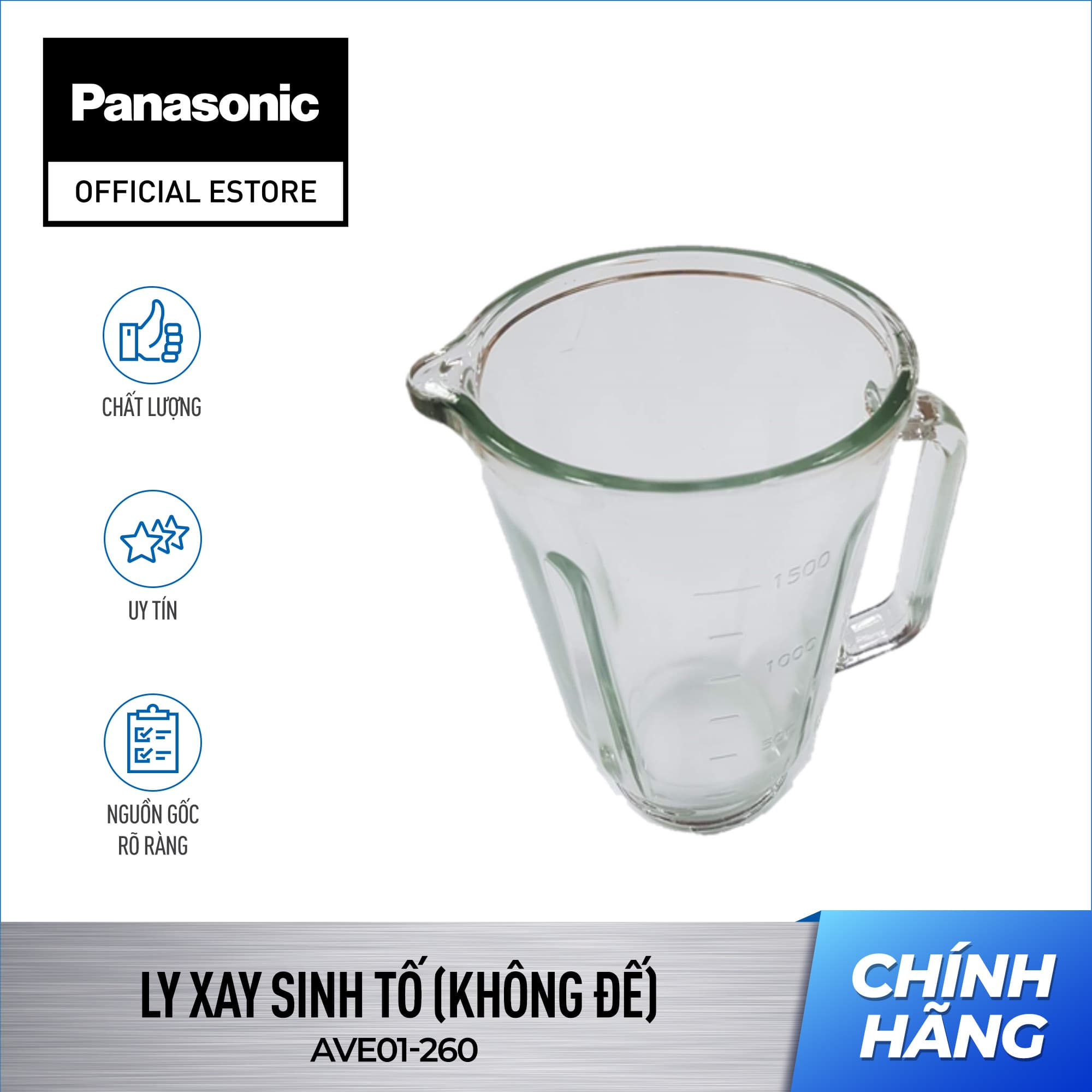 Ly xay sinh tố của Máy xay Panasonic MX-V310KRA (không đế) - Ly xay sinh tố Panasonic (không đế)