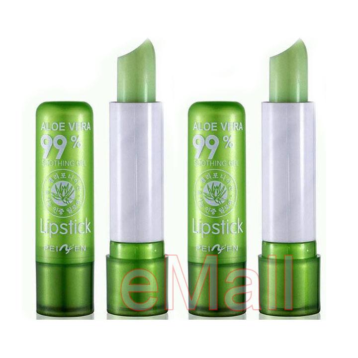 [HCM]Combo 2 Son dưỡng môi Nha đam Aloe vera 99% Lipstick - son lên màu